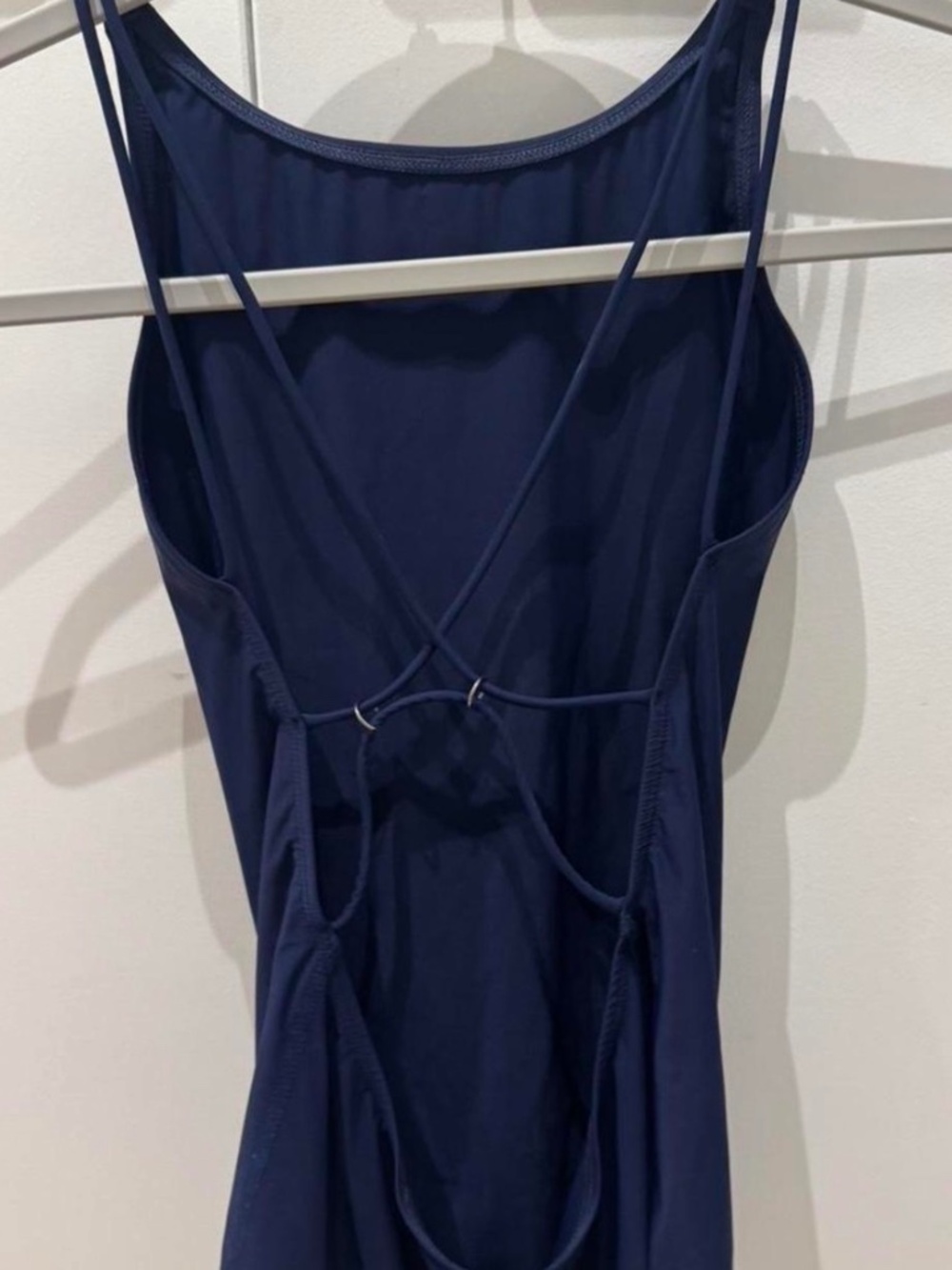 ACNE STUDIOS NAVY OPEN BACK HALLA SWIMSUIT